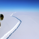 Rift in the Larsen C ice shelf as seen on November 10, 2016. (Image: NASA/John Sonntag)